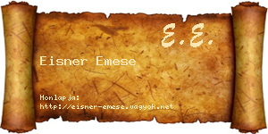 Eisner Emese névjegykártya